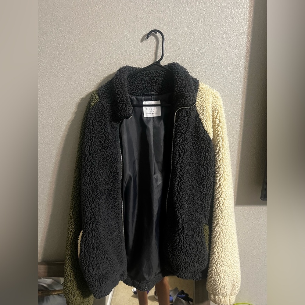 Men Sherpa Zip up Jacket